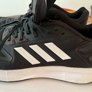 Adidas running Adidas Duramo 10 Men's Black Sneakers with White Stripes